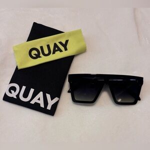 Quay Black Sunglasses with Case